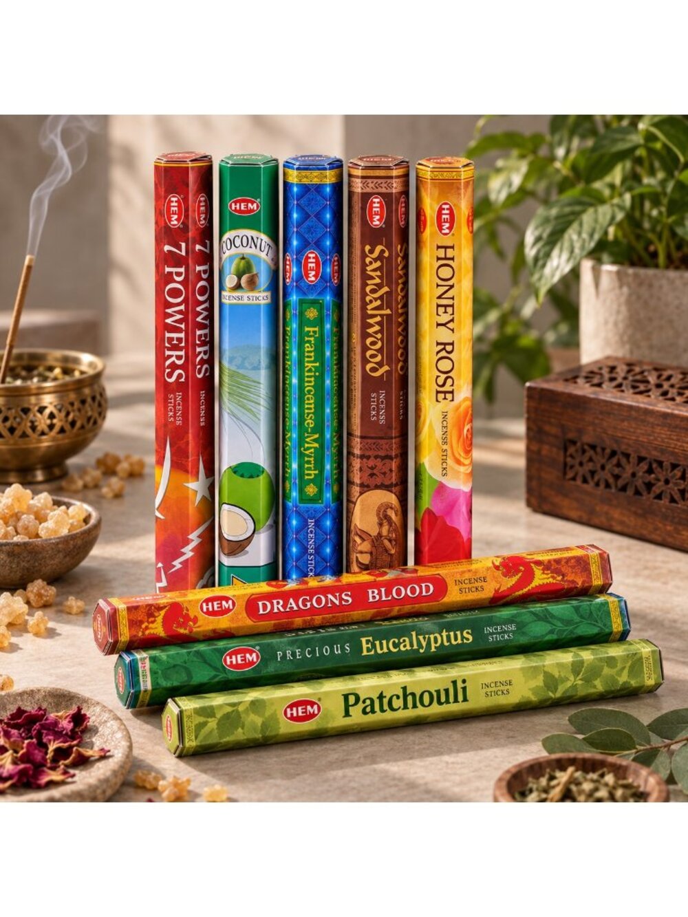 Seven African Powers Incense Collection 8 HEM Incense Boxes